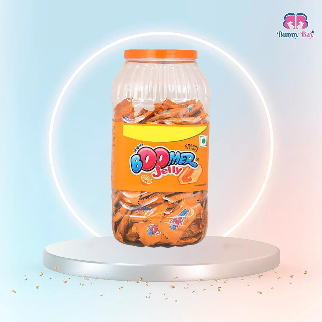 Boomer Jelly | Orange Flavour| Chew Gum | Pack Of 50