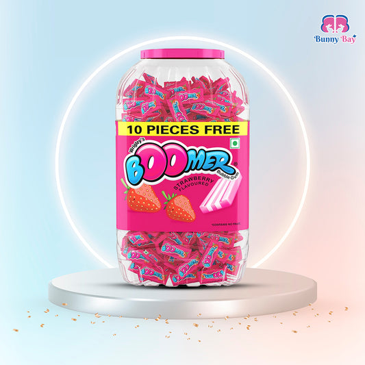 Boomer | Chew Gum | Strawberry Flavour | Pack Of 50