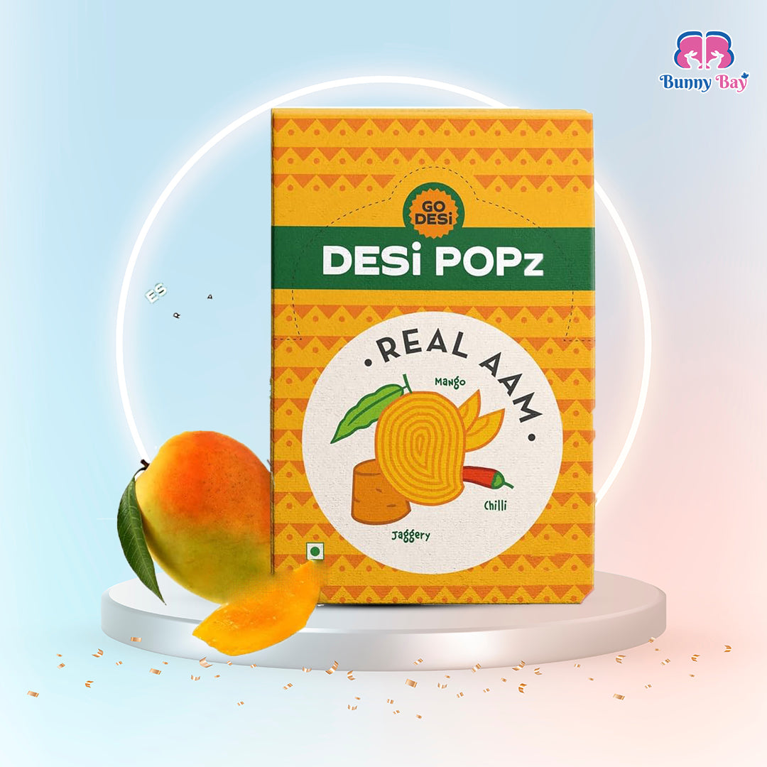 Desi Popz | Real Aam | Pack Of 5 | Indian Lollipop Candy