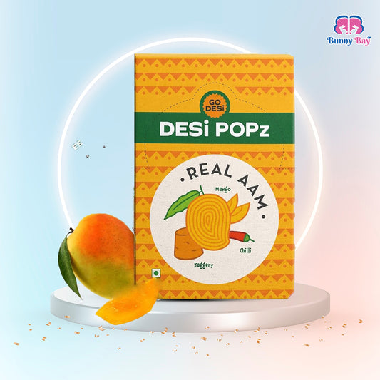 Desi Popz | Real Aam | Pack Of 5 | Indian Lollipop Candy